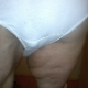 One of our users records his large wife taking a shit in her panties. Her panties are pulled down to show off the mess left on her ass and the clump of wet, goopy shit in her panties. About 2.5 minutes.